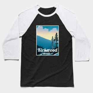 Kirkwood Lake Tahoe California ski Baseball T-Shirt